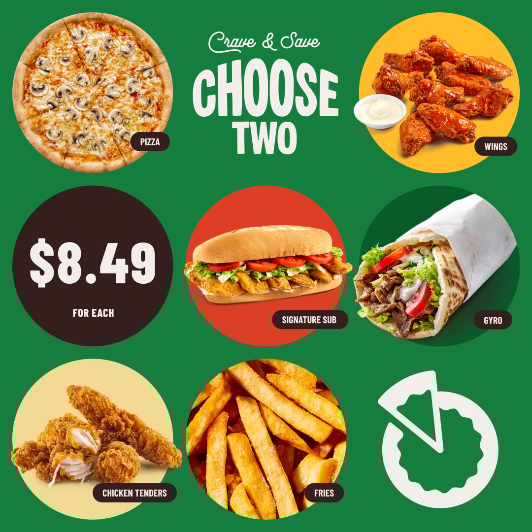 Choose Two for $8.49 Each